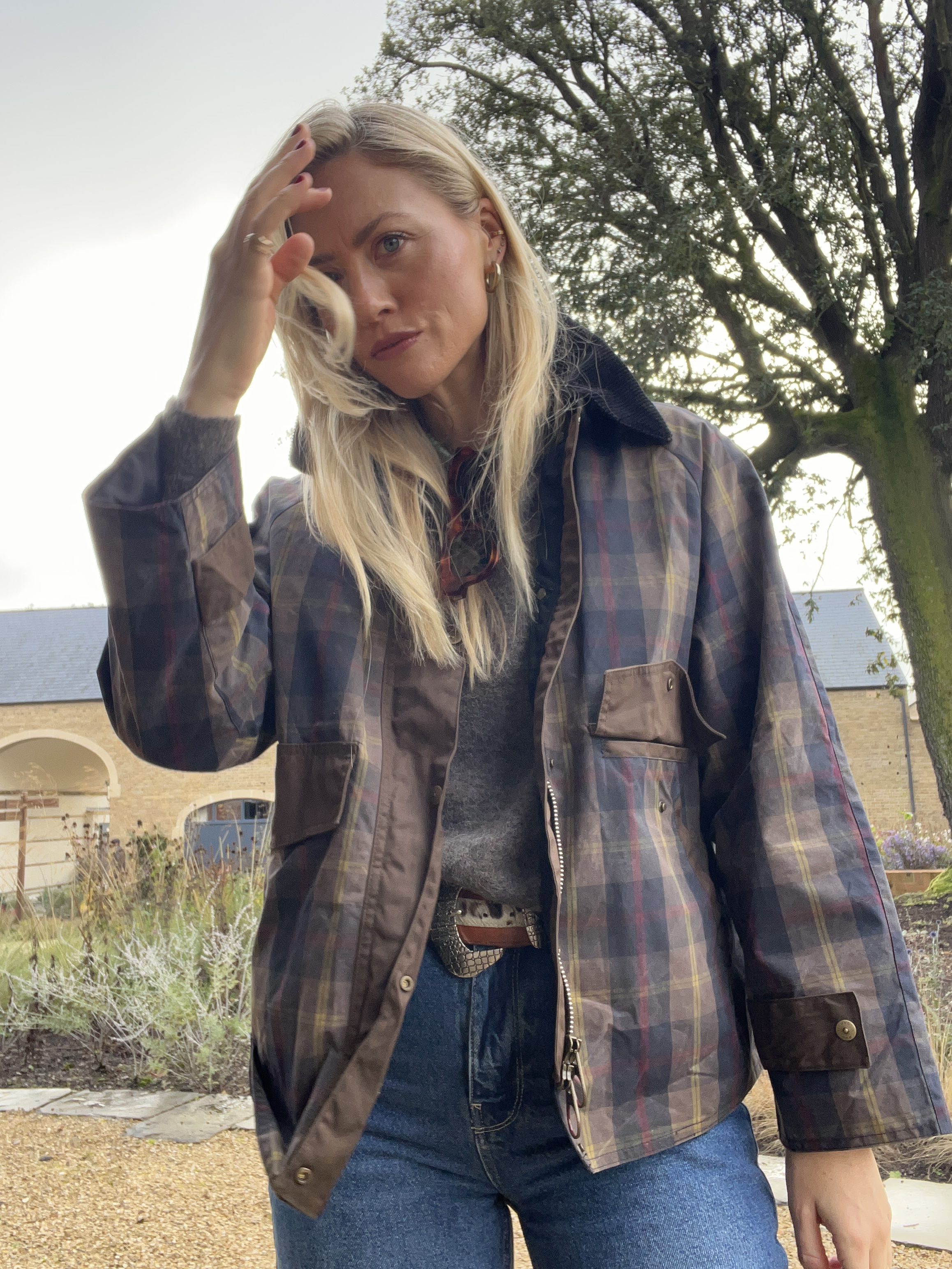 Brooke Ely Danielson doing fall activities in fall friendly outfits