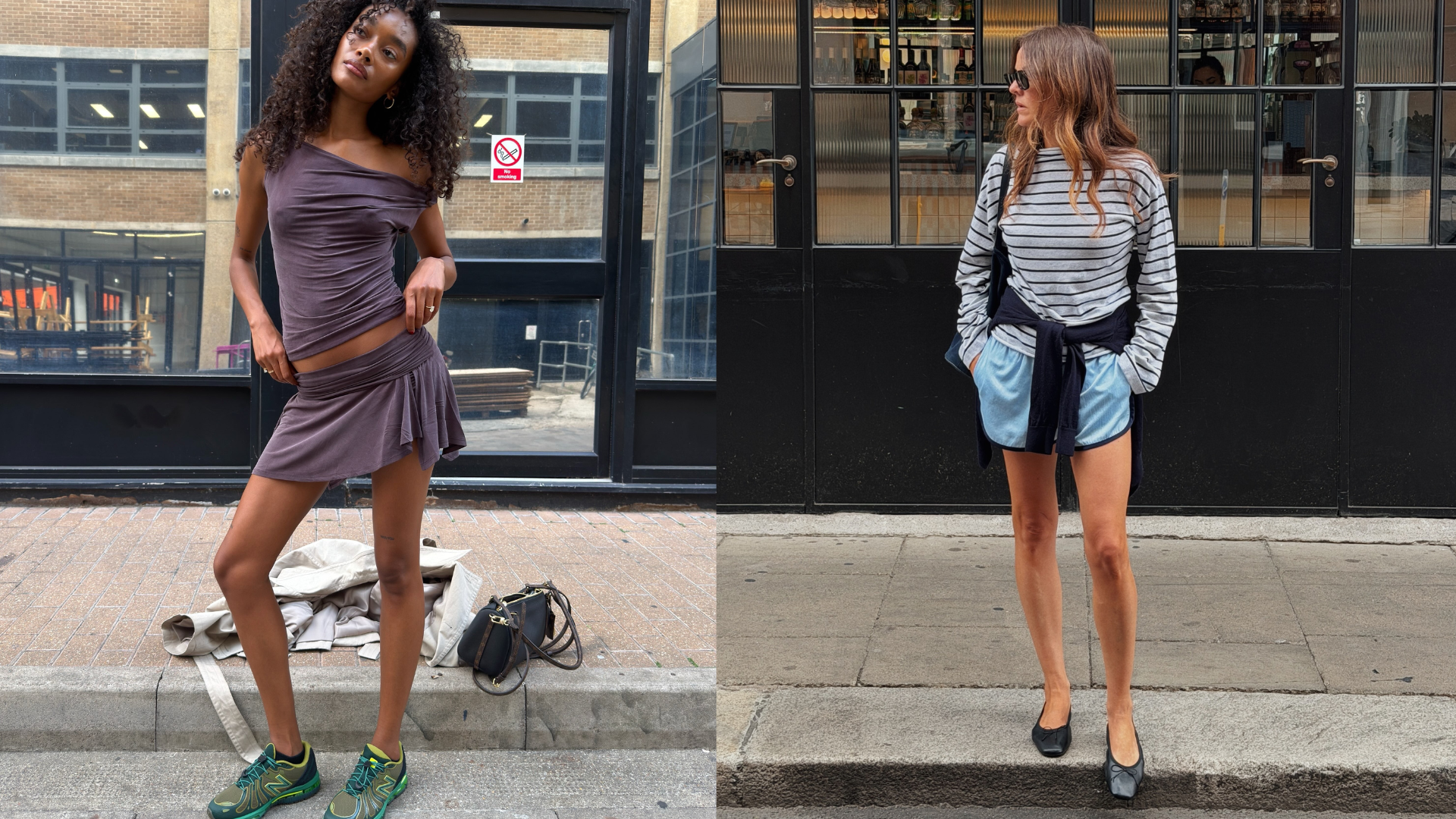 An image of a woman wearing flats with fall outfit 2026