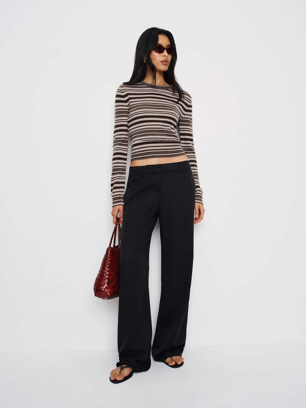 Reformation Lian Cashmere Crew Sweater