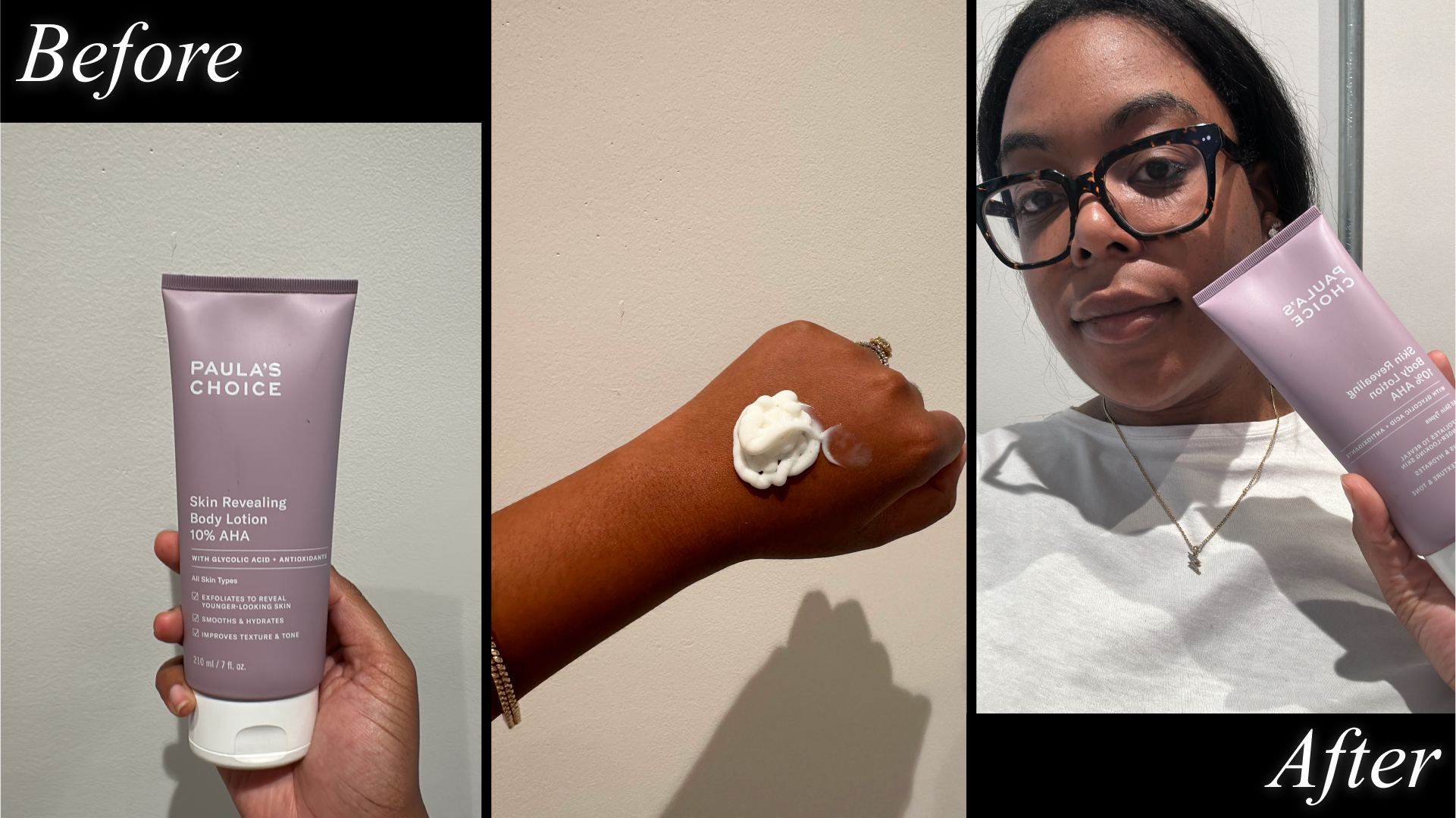 Ariel Baker testing Paula's Choice Resist Retinol Skin-Smoothing Body Treatment.
