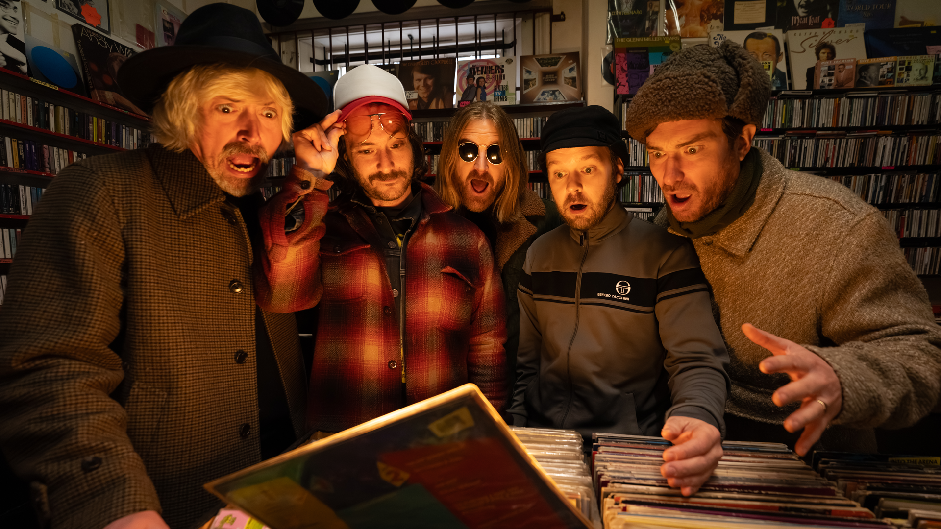 The Coral in record shop
