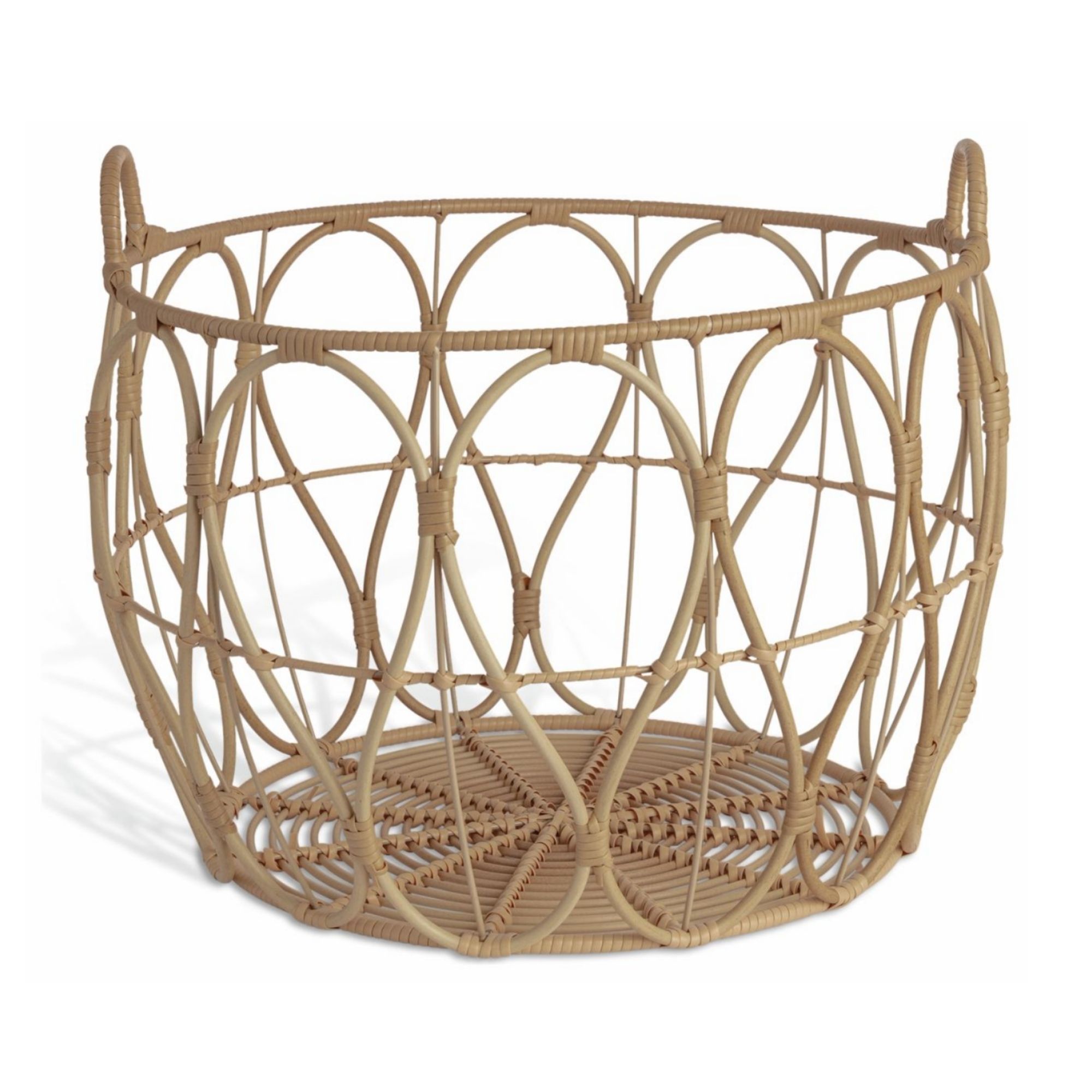 Open Weave Blanket Storage Basket