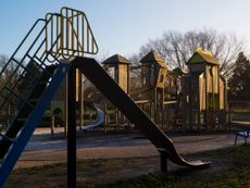 Deserted playground in Abbey Fields, Abingdon, Virginia