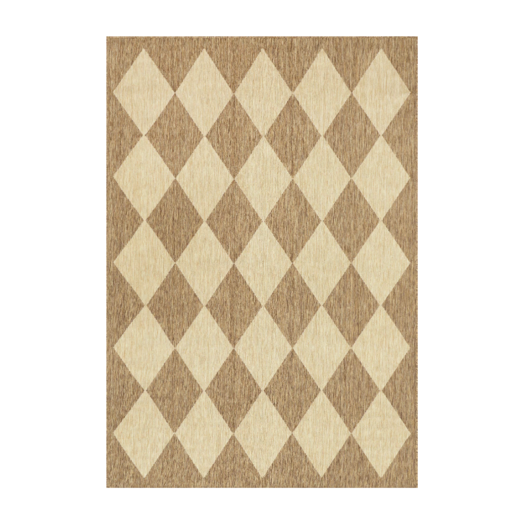 Rugs USA, Adelaide Harlequin Indoor/Outdoor Rug, 4' x 6'
