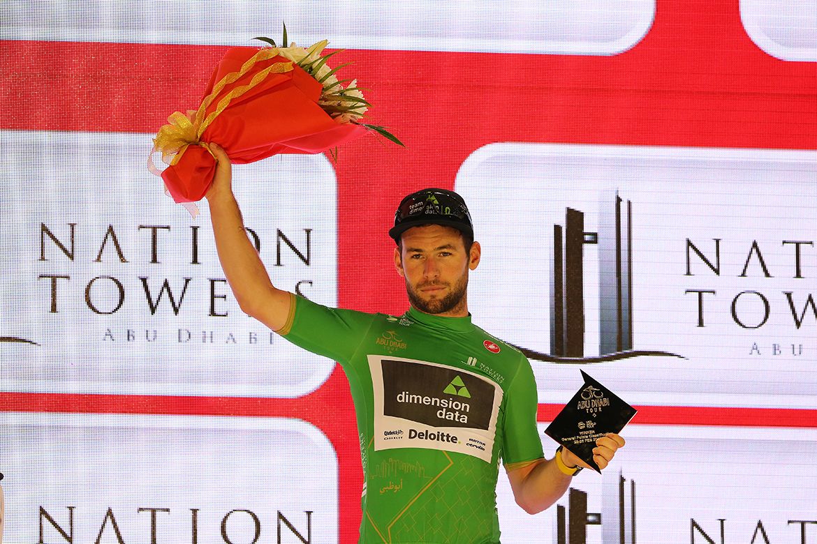 Mark Cavendish took home the Abu Dhabi Tour's green points jersey.