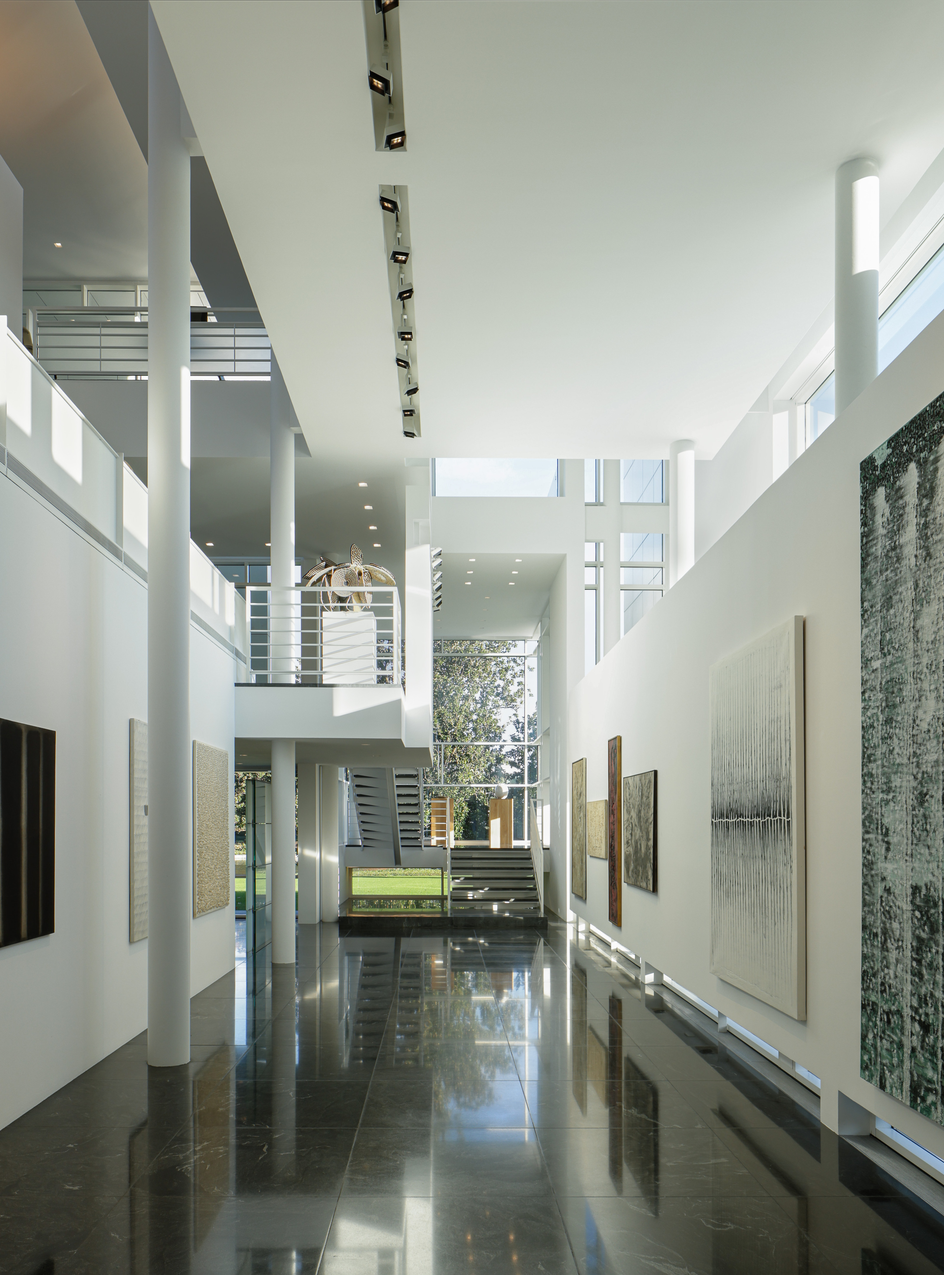 The main atrium in the Rachofsky House