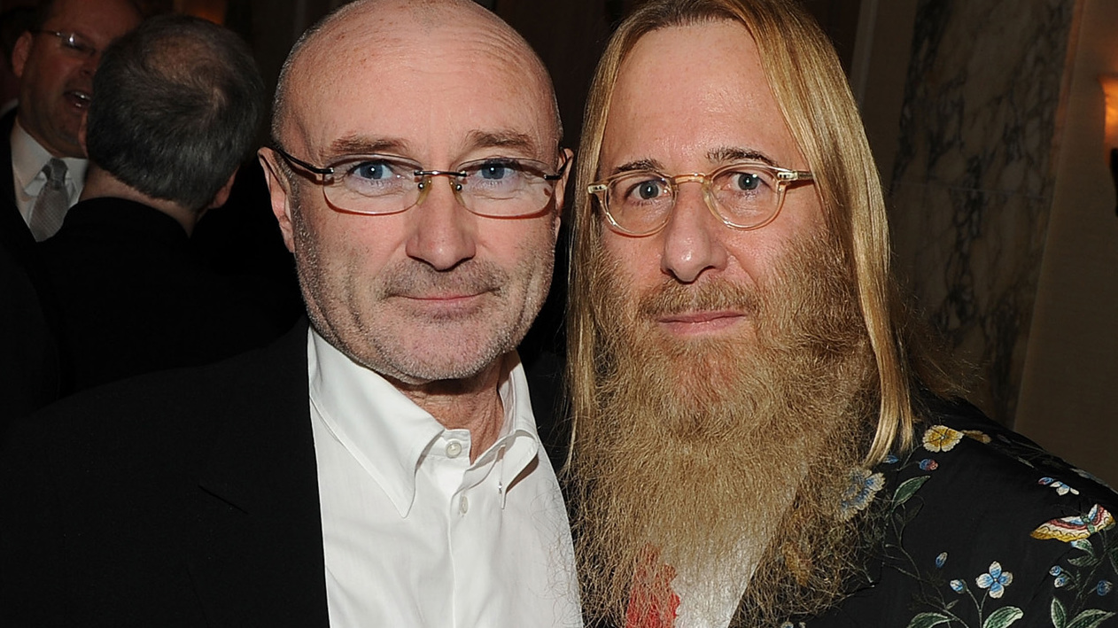 John Kalodner, right, with Phil Collins in 2010