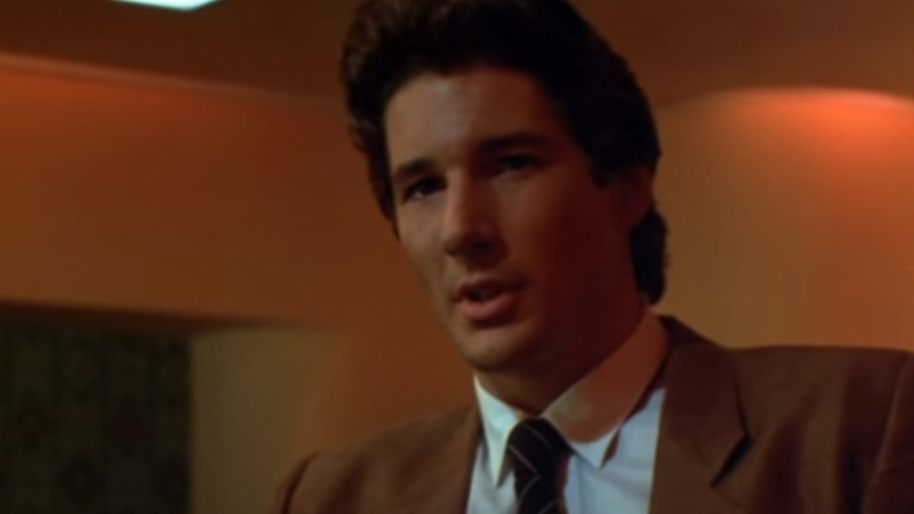 A close up of Richard Gere in American Gigolo