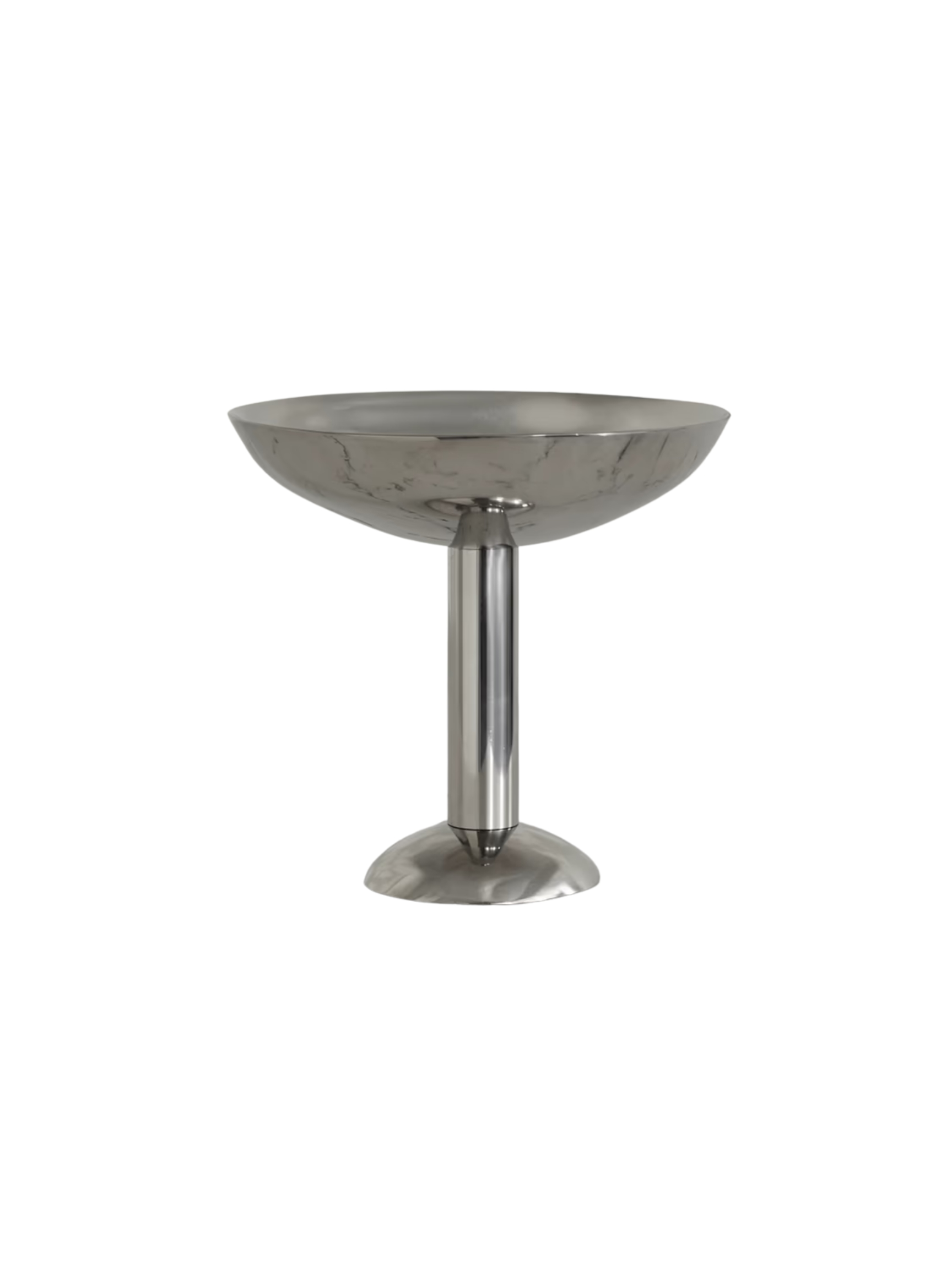 A stainless steel vintage-looking champagne cup.