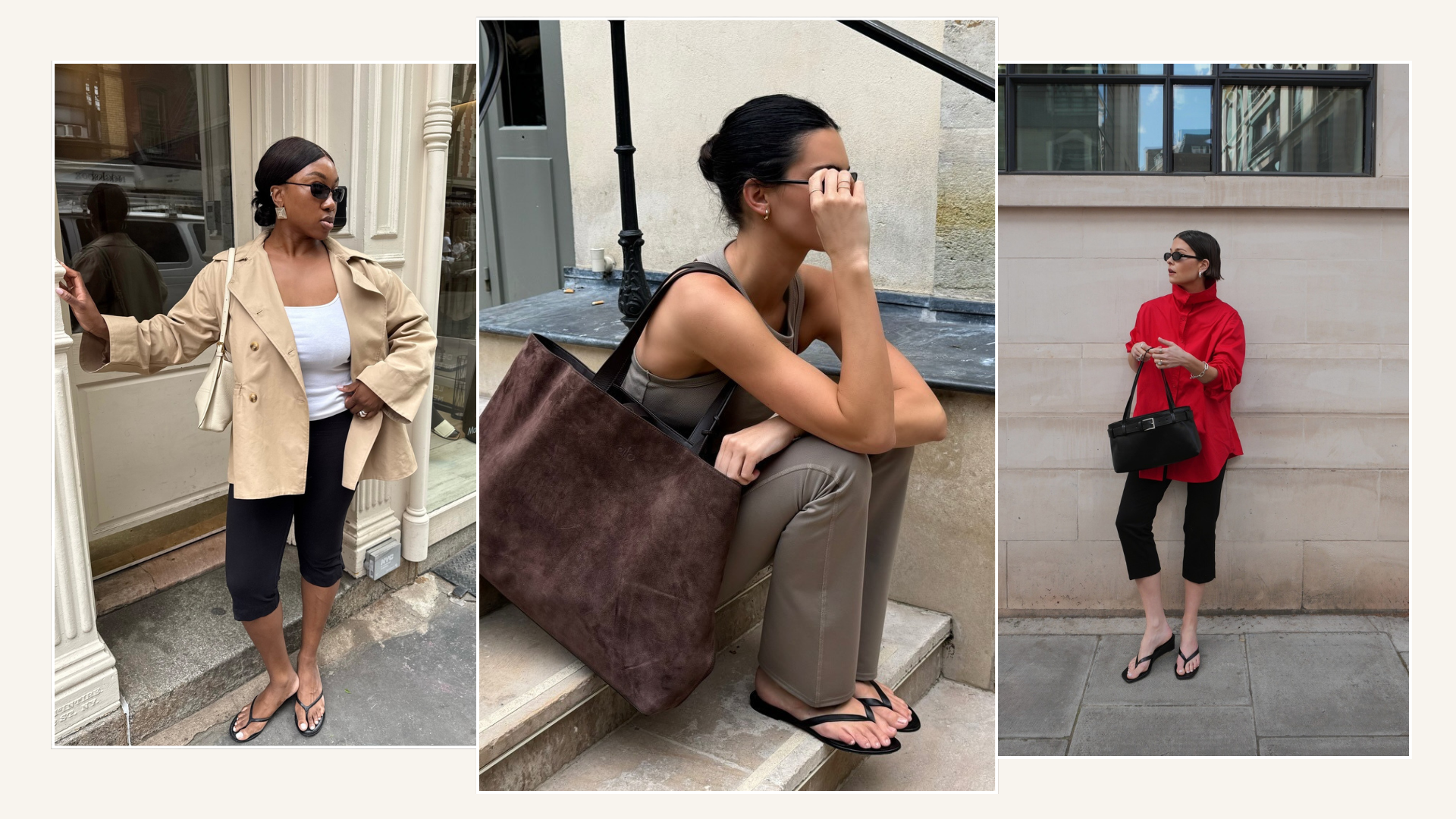 Sandals and leggings outfits spring summer 2026