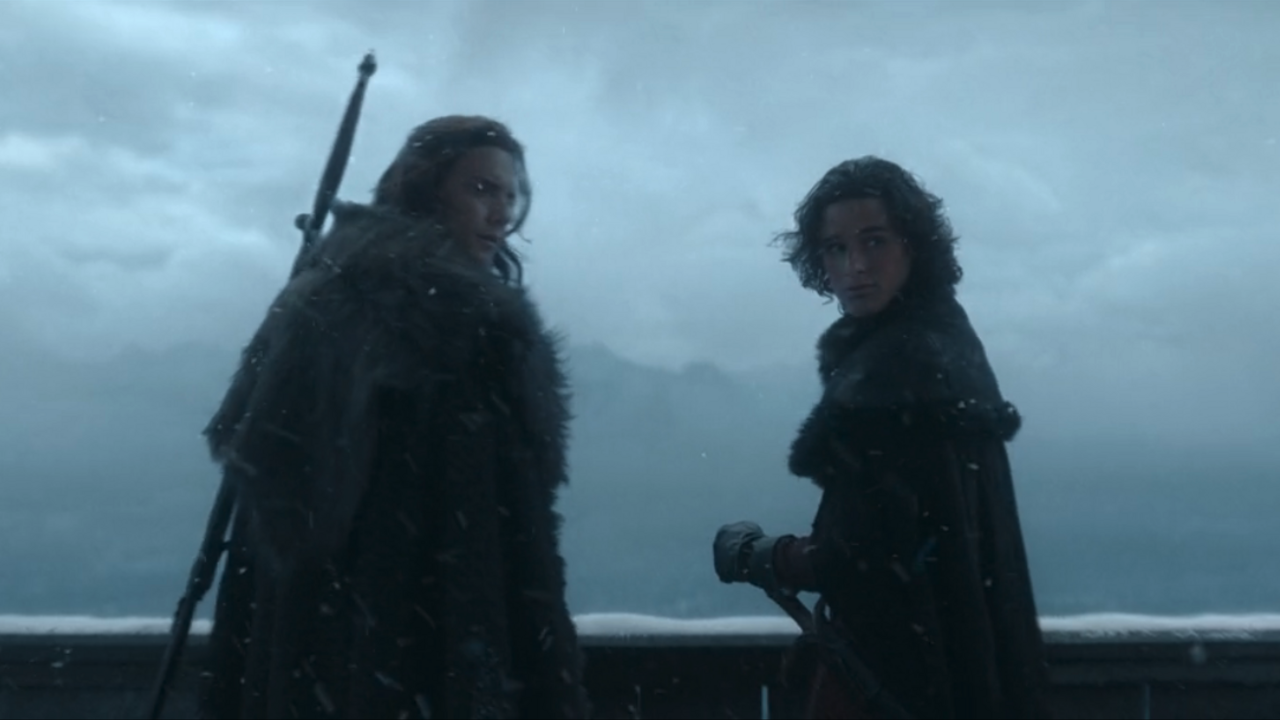 Cregan Stark et Jacaerys Velaryon dans House of the Dragon Saison 2x01