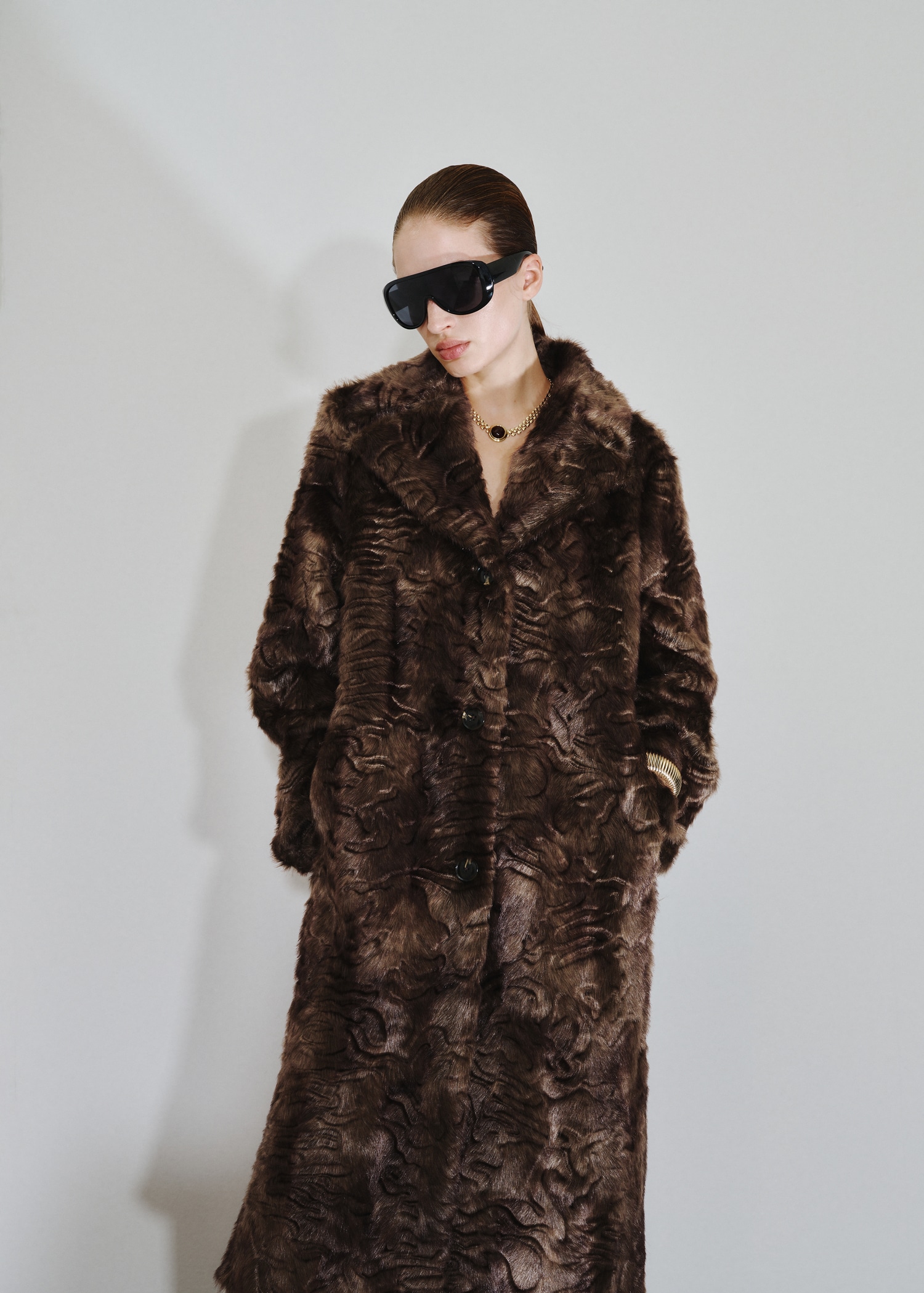 Textured Faux-Fur Coat - Women | Mango Usa