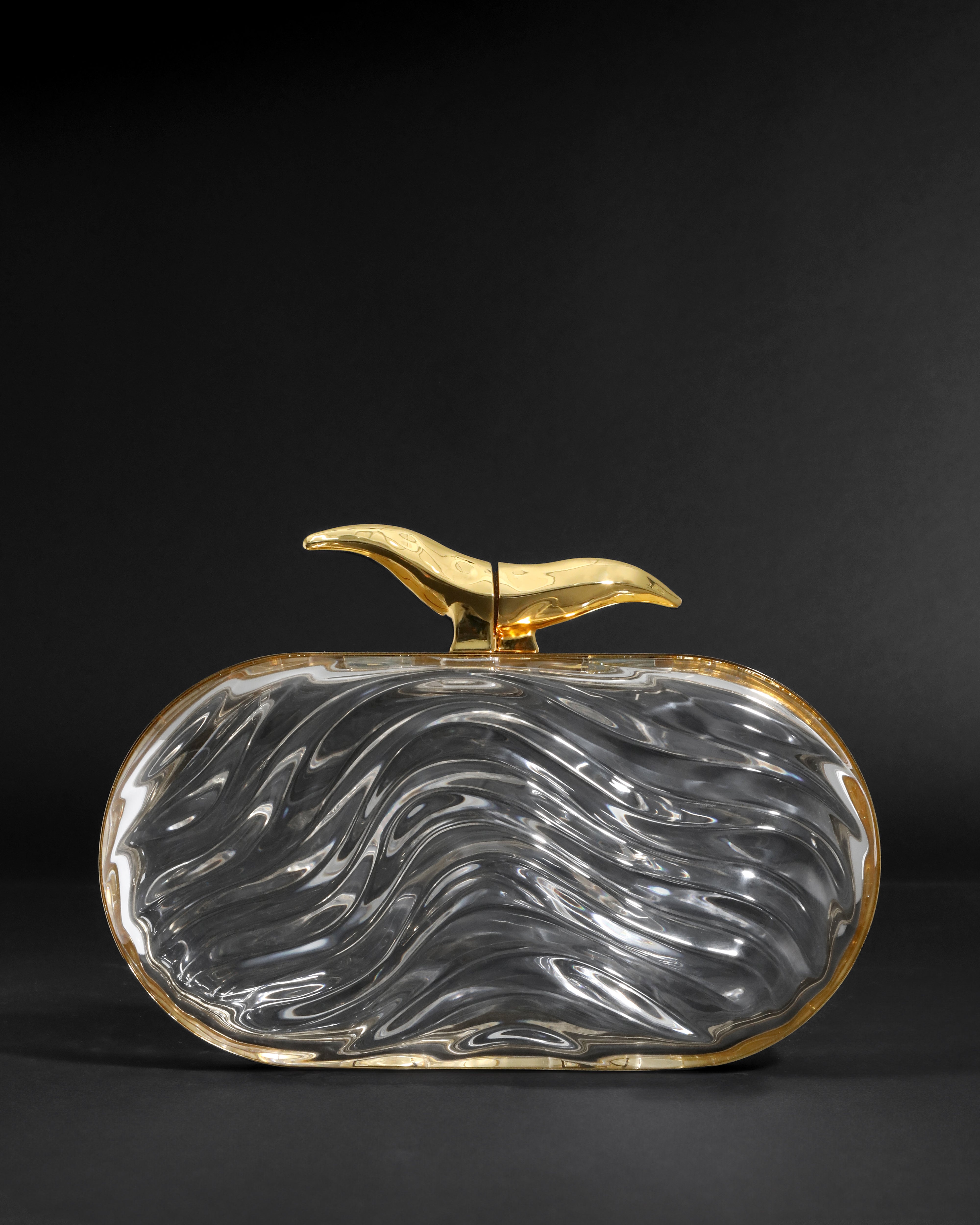 Water Stone Minaudi&amp;egrave;re- Clear