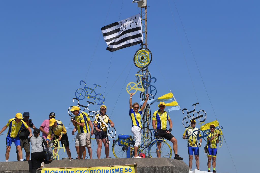 The Breton flag flies at the Tour de France
