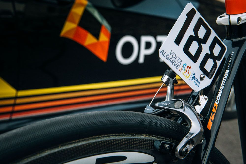 Equipping race numbers to the frames is accomplished with K-EDGE supplied mounts.