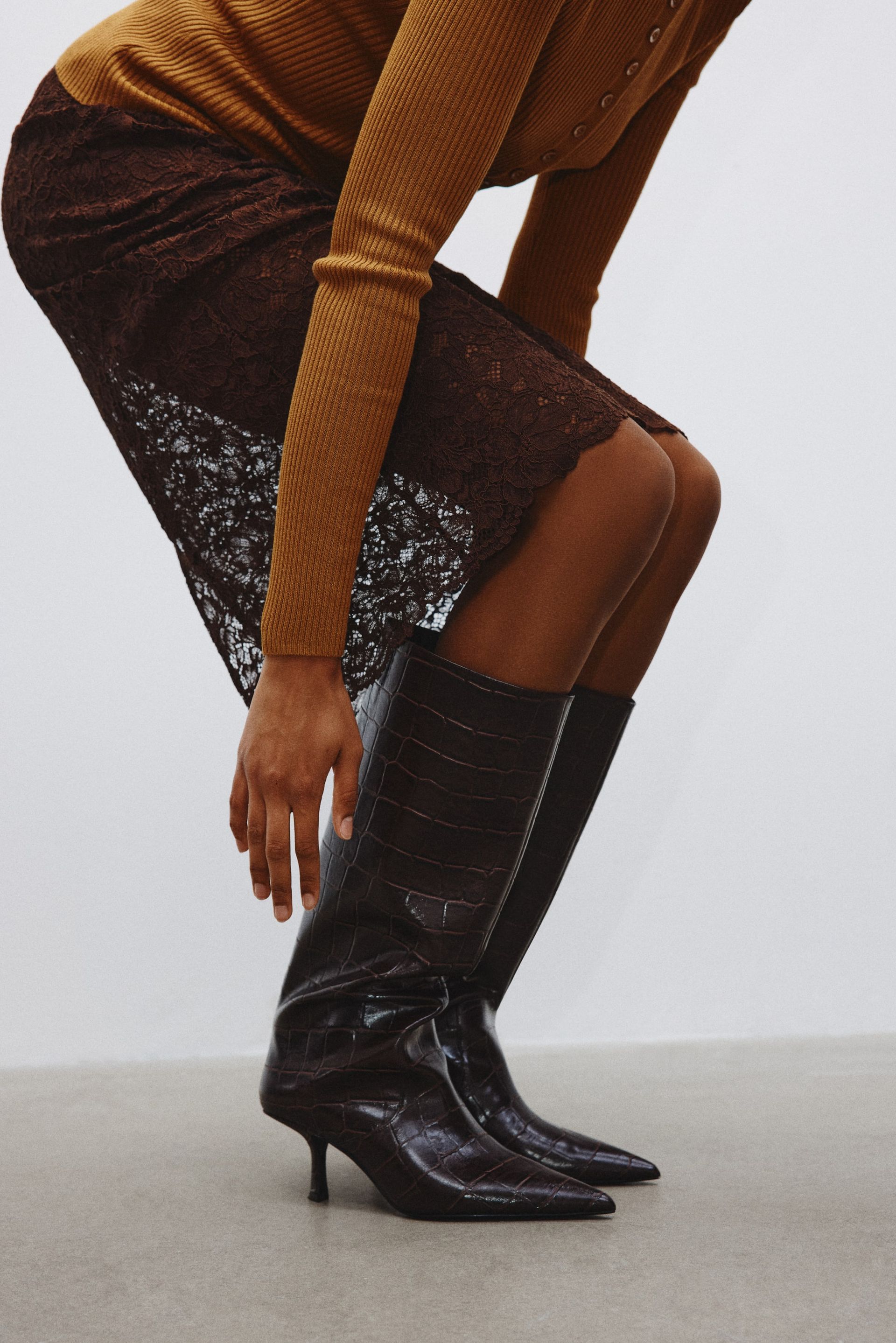 Knee-High Boots - Black
