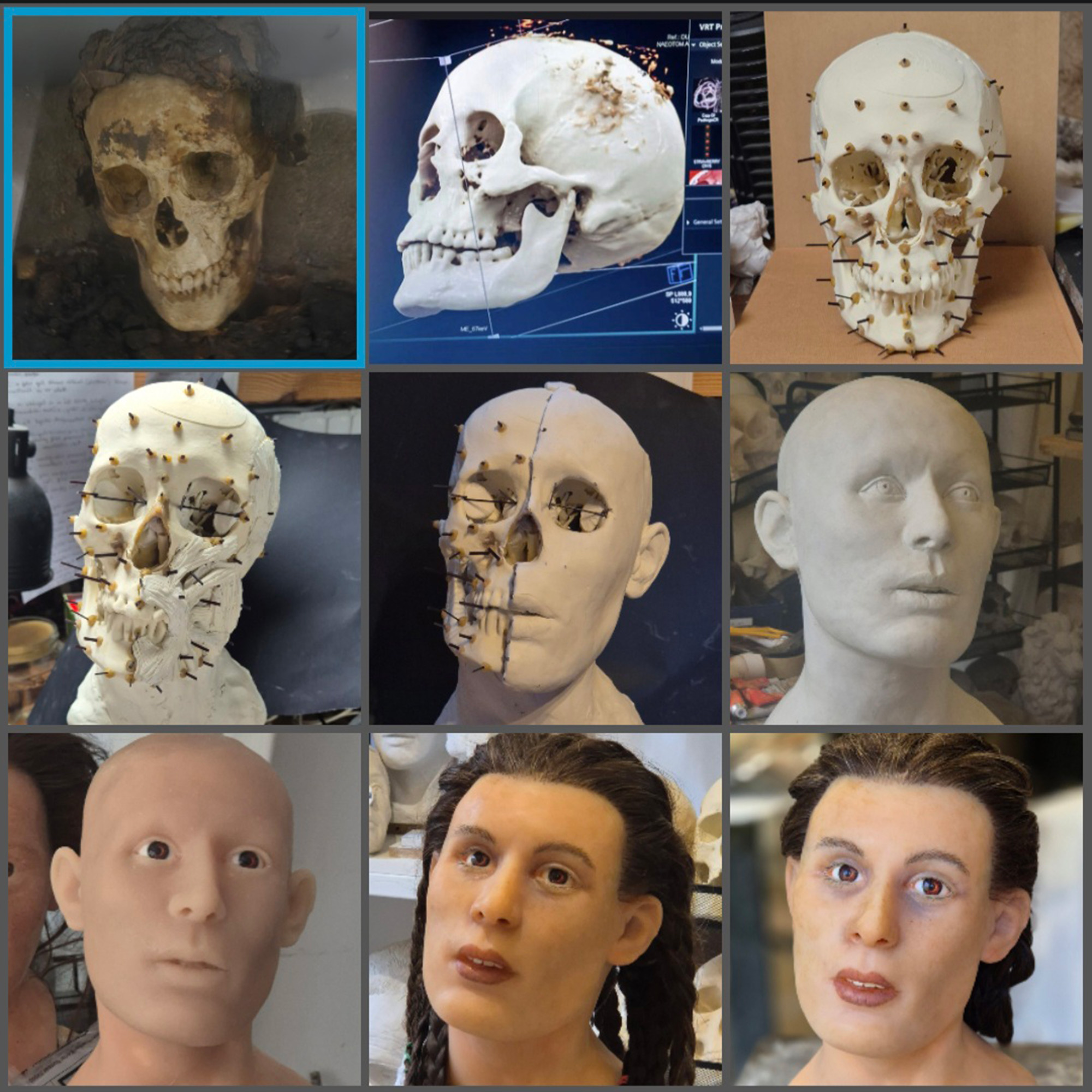 A series of images from the exhibit