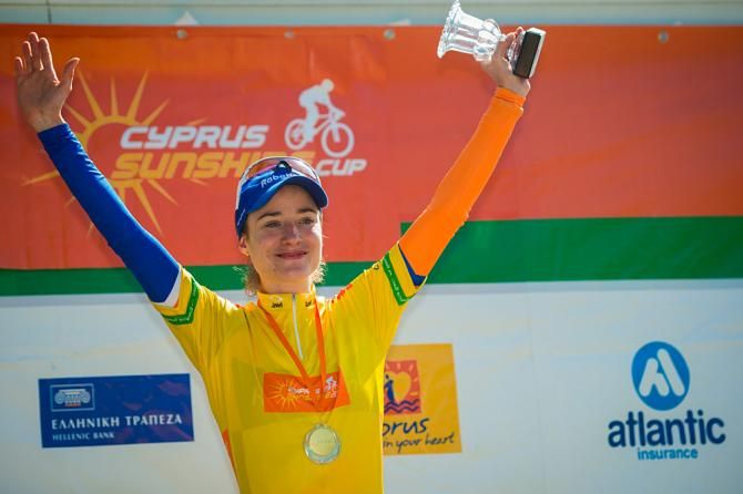 Marianne Vos in the race lead in Cyprus