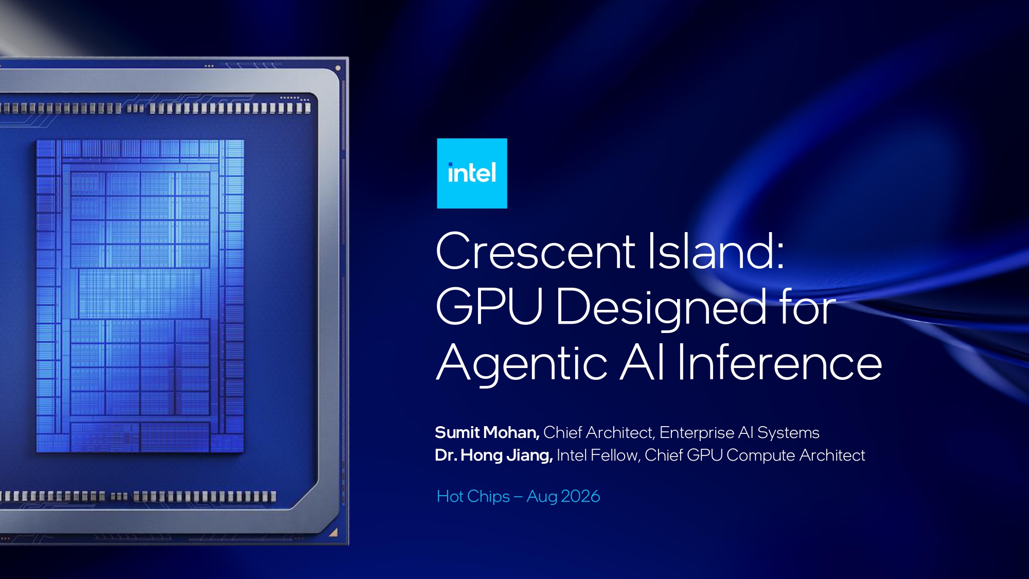 Intel Crescent Island Hot Chips 2026 presentation