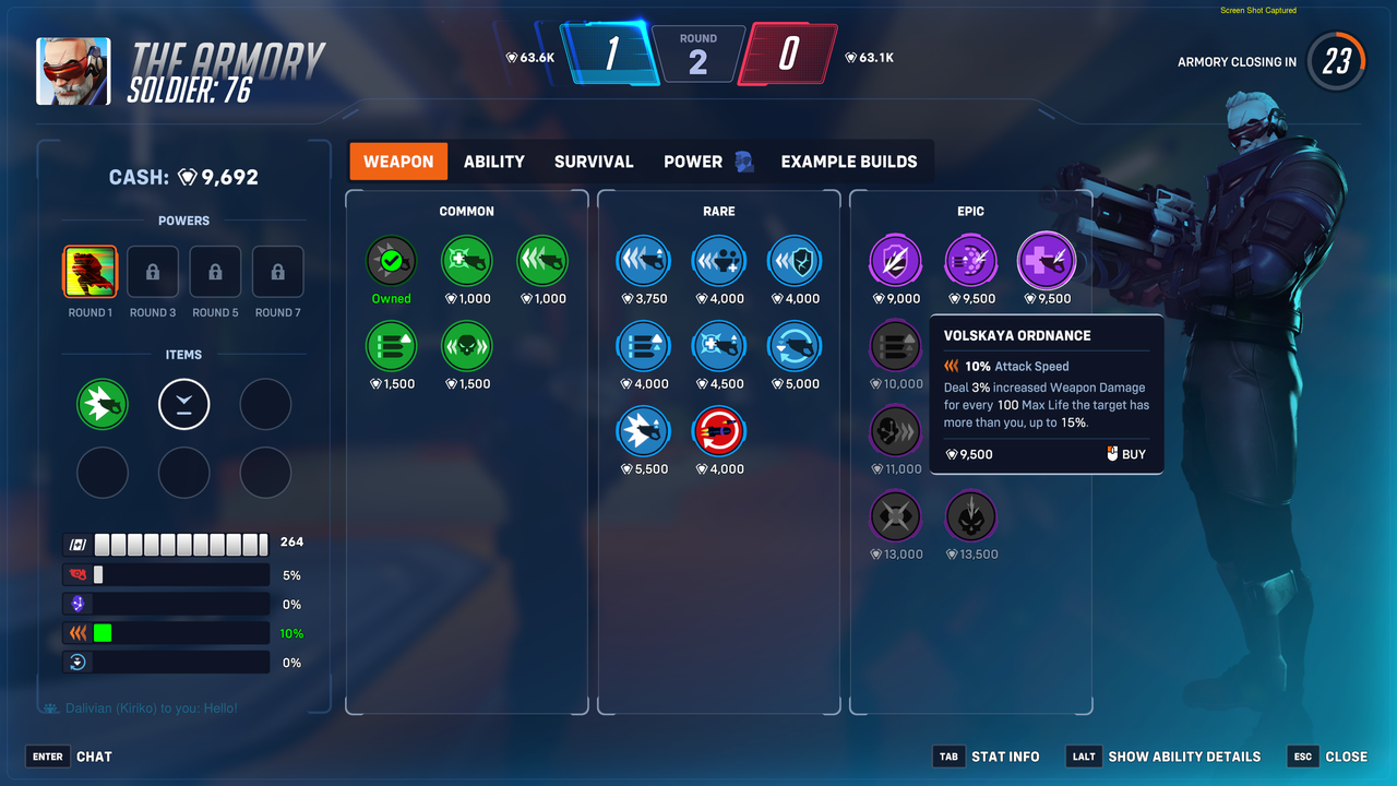 Soldier 76 weapon items