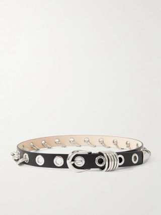 Embellished Leather Belt