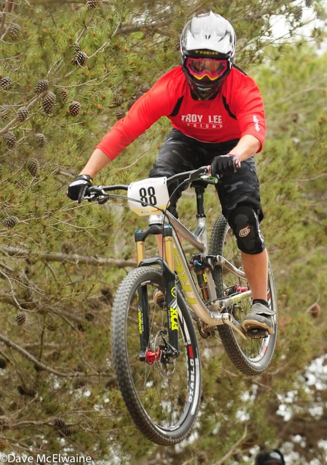 Cole Picchiottino (Troy Lee) on his way down from a big jump