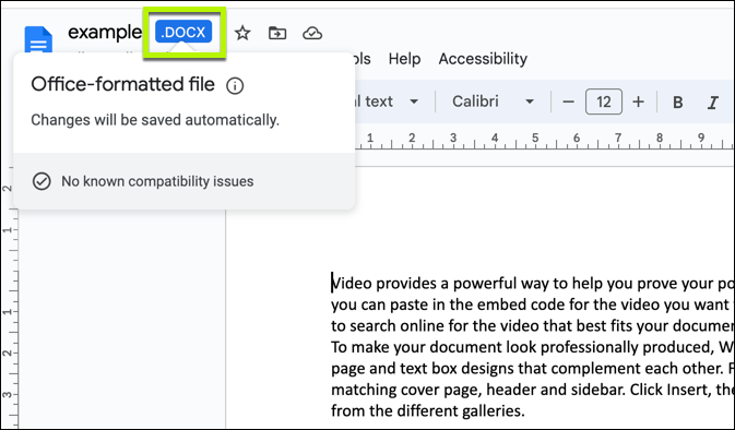 How to Convert a Word Document to Google Docs