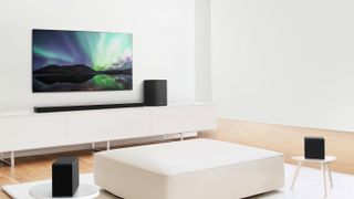 LG SN11RG review: Dolby Atmos soundbar in living room