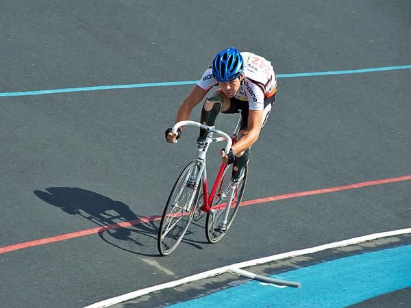 Wilfred Mingot focused on the Kilometre.