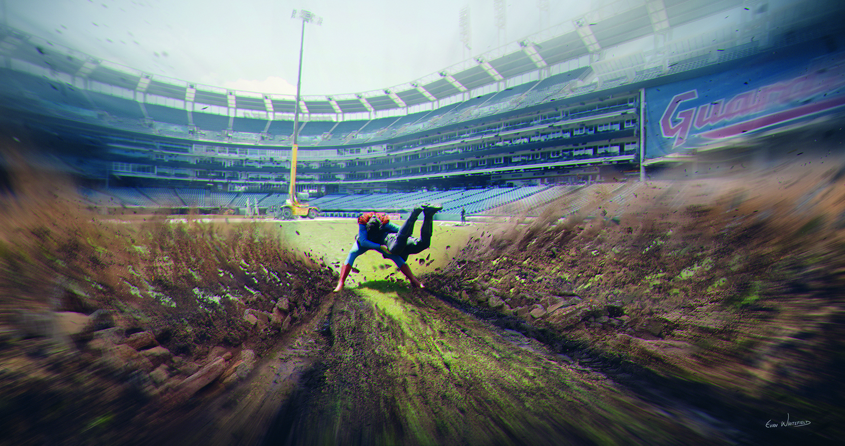 Concept art for Superman movie by Industrial Light & Magic