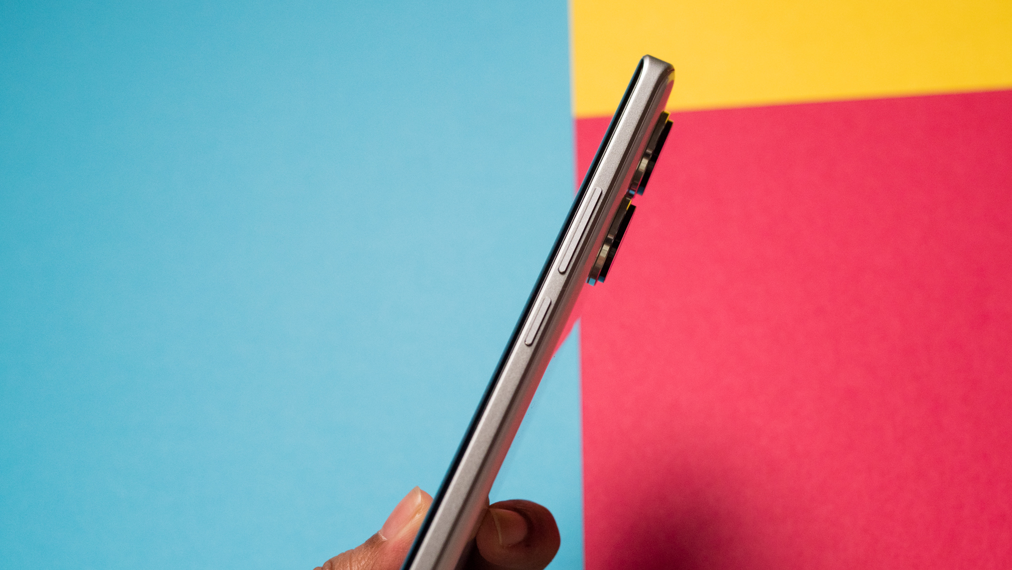 Side view of Redmi Note 13 Pro Plus with power and volume buttons