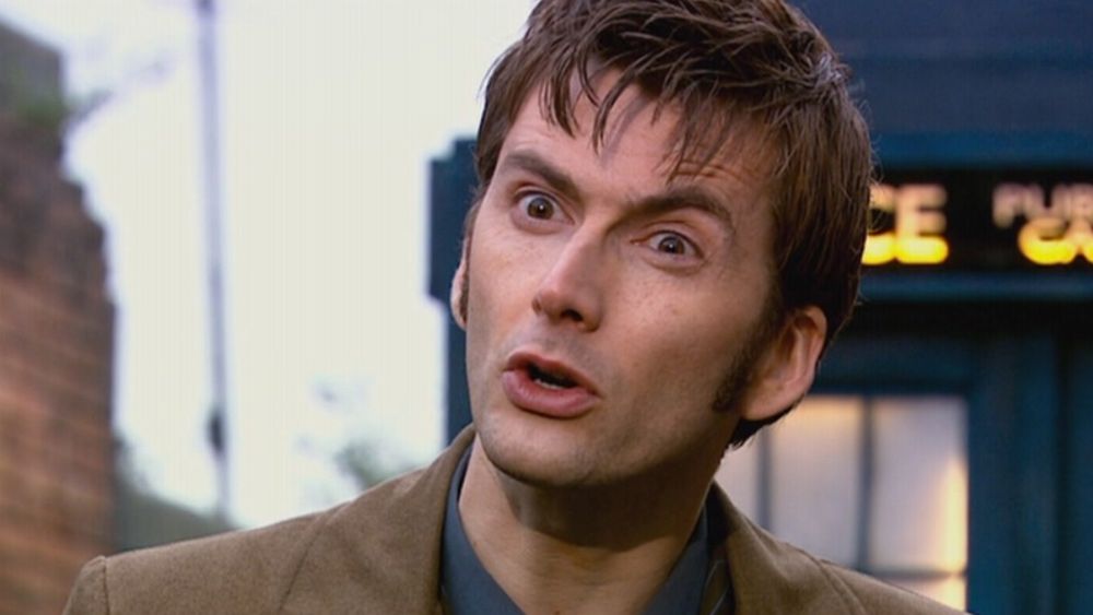 Doctor Who looking surprised