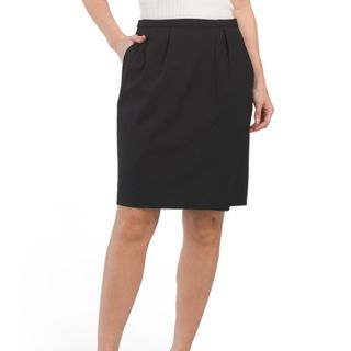 Theory Wool Blend Skirt on model 