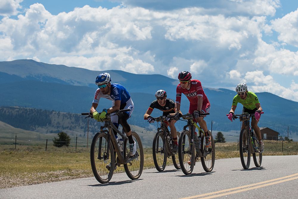 2016 Leadville 100 leaders in the men's race