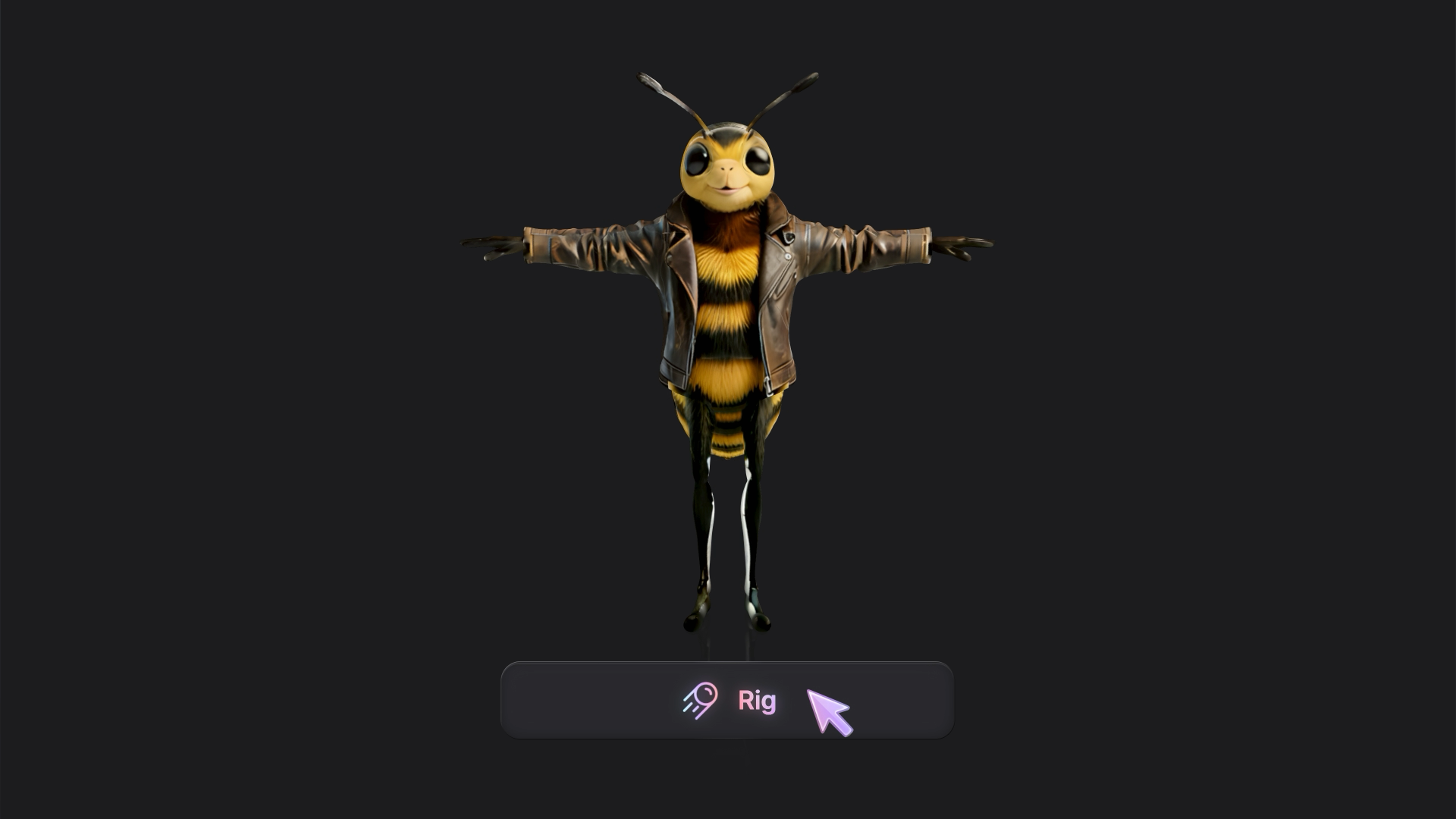 Screens from an AI animation app