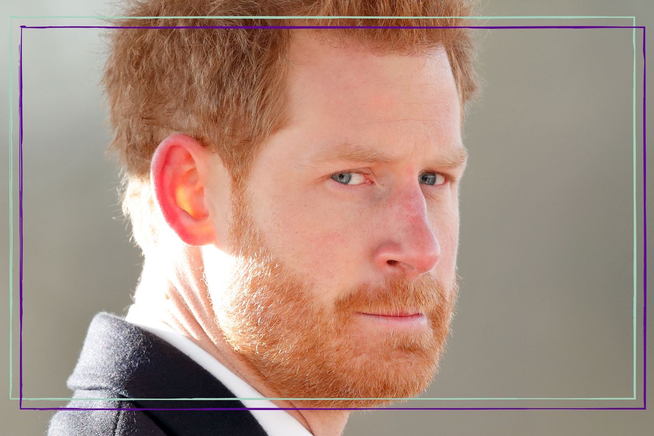 Prince Harry therapy - Prince Harry looking ahead with a serious expression / taken as he attends The Sovereign&#039;s Parade at the Royal Military Academy Sandhurst on December 15, 2017 in Camberley, England. 