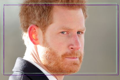 Prince Harry therapy - Prince Harry looking ahead with a serious expression / taken as he attends The Sovereign's Parade at the Royal Military Academy Sandhurst on December 15, 2017 in Camberley, England. 