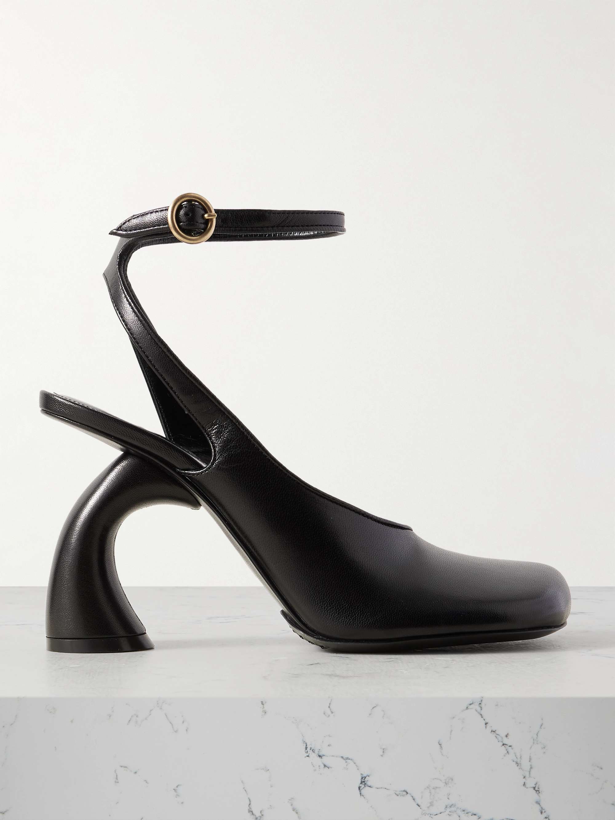 Cutout Leather Pumps