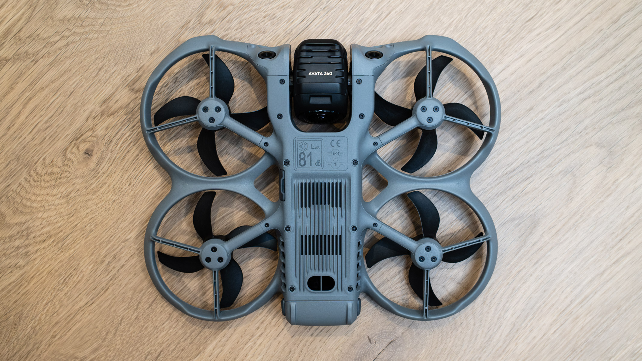 Vista inferior do DJI Avata 360