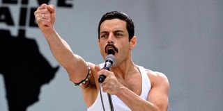 Rami Malek as Freddie Mercury in Bohemian Rhapsody