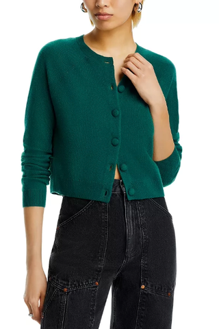 AQUA Crewneck Cardigan (Was $188) 