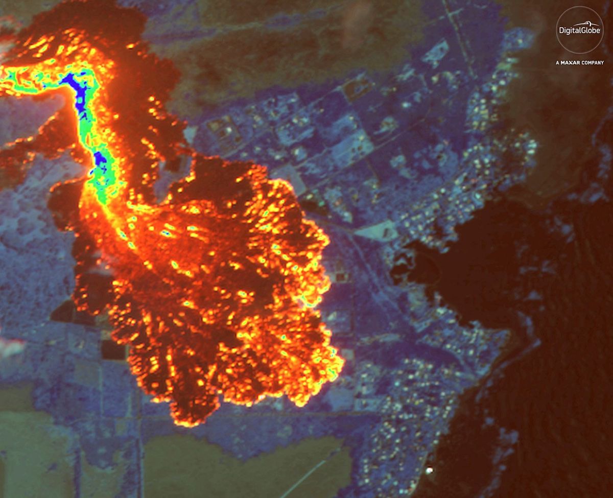 In Photos Hawaii's Kilauea Volcano Eruption as Seen from Space Space