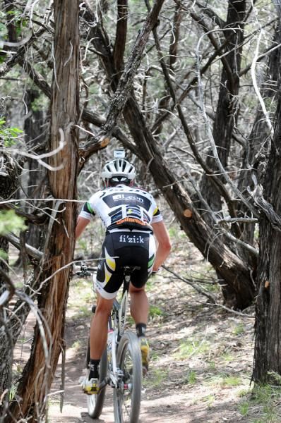 Some of the wooded trails were fairly tight.