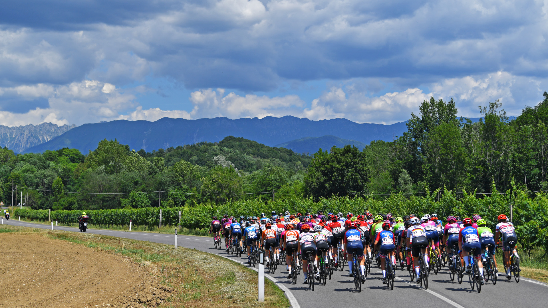 The peleton heads to the mountains at the Giro d'Italia