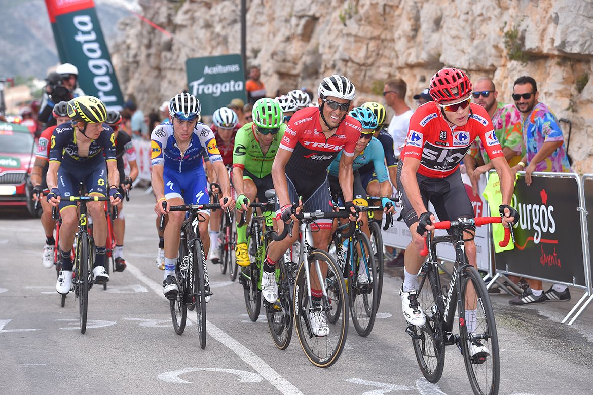 The final climb of stage 9 of the Vuelta a Espa&ntilde;a