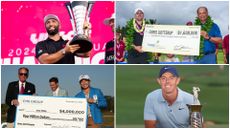 Jon Rahm, Chris Gotterup, Jeeno Thitikul and Rory McIlroy