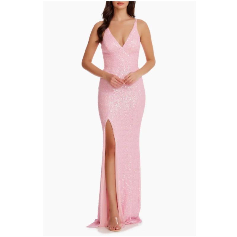 Dress the Population, Iris Sequin Mermaid Gown