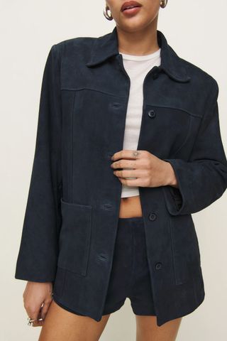 Veda Lincoln Suede Shirt Jacket