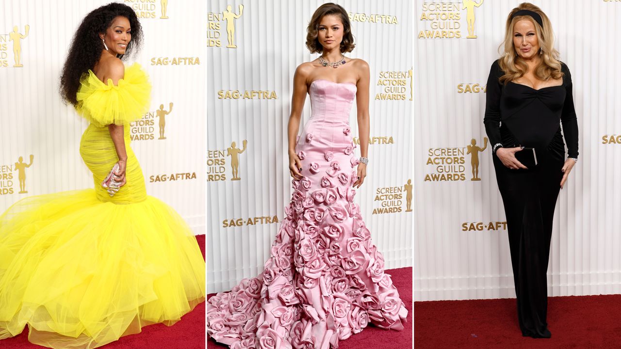 angela bassett, zendaya, jennifer coolidge 2023 sag awards red carpet