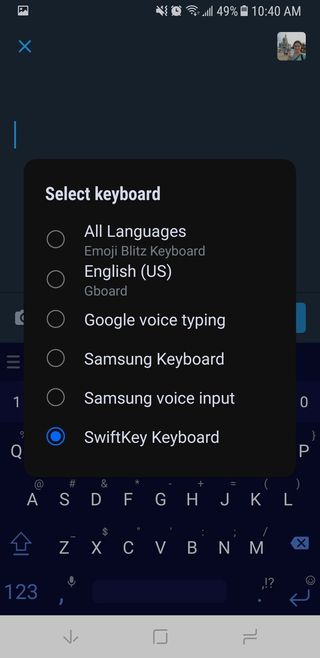 Switch keyboards